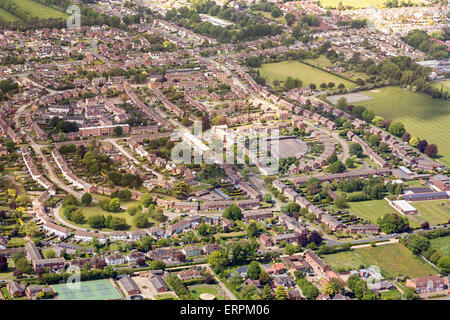 Luftbild-Ansicht von Newmarket UK Stockfoto