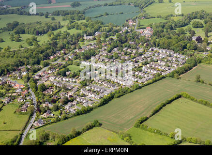 Luftbild des Horringer Dorf in Suffolk Stockfoto