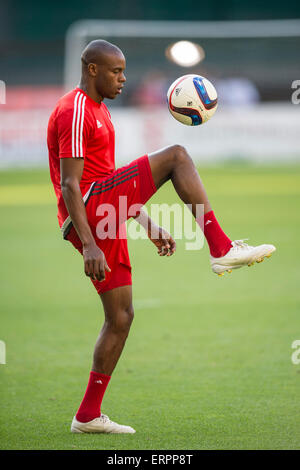 Washington, DC, USA. 6. Juni 2015. Toronto M Jackson (11) vor der MLS zwischen den Toronto FC und DC United RFK Stadium am 6. Juni 2015 in Washington, DC entsprechen. Jacob Kupferman/CSM/Alamy Live-Nachrichten Stockfoto