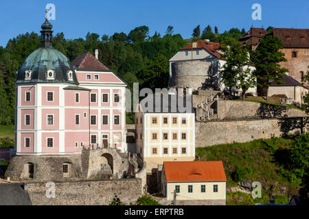 Schloss Becov nad Teplou Tschechische Schlösser Region Karlovy Vary, Tschechische Republik Barockarchitektur Stockfoto