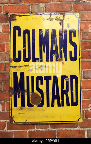 Colmans Mustard Vintage Anzeige Stockfoto