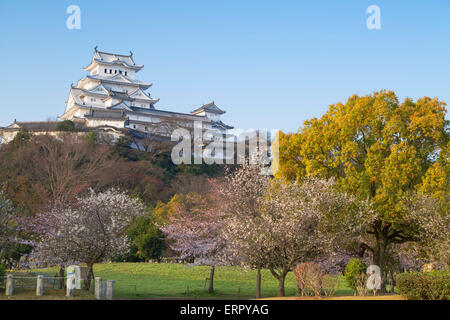 Himeji Castle (UNESCO-Weltkulturerbe), Himeji, Kansai, Honshu, Japan Stockfoto