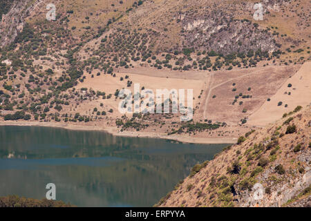 Blick auf die Landschaft in Sizilien Stockfoto