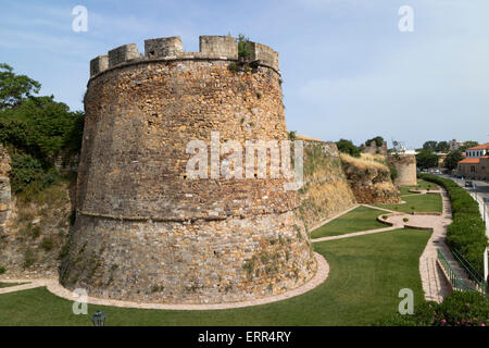 Burg von Chios, einer mittelalterlichen Zitadelle in Chios-Stadt auf der griechischen Insel Chios. Stockfoto