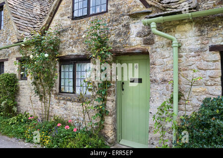 Hütten, Bibury, Cotswolds, Gloucestershire, England UK Stockfoto