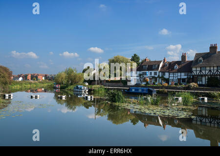 Tewkesbury Mill Teich, Fluss Avon, Gloucestershire, England, UK Stockfoto