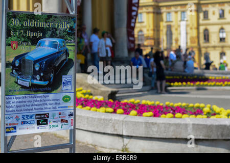 Oldtimer-Rallye der 30. Zagreb in Zagreb, Kroatien Stockfoto