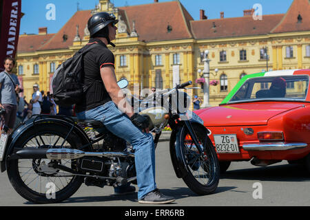 Oldtimer-Rallye der 30. Zagreb in Zagreb, Kroatien Stockfoto