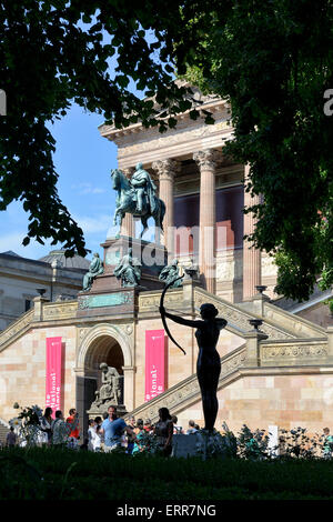Deutschland, Berlin, Bezirk Mitte, Museumsinsel, UNESCO Weltkulturerbe, Altes Museum Garten. Stockfoto