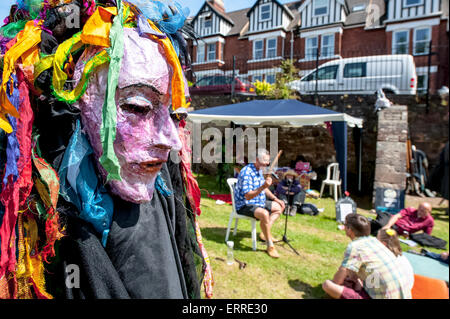 Exeter, Devon, UK. 7. Juni 2015. Bereich Storytelling in Exeter Respekt Festival 2015 im Belmont Park, Exeter am 7. Juni 2015 in Exeter, Devon, UK Credit: Clive Chilvers/Alamy Live News Stockfoto
