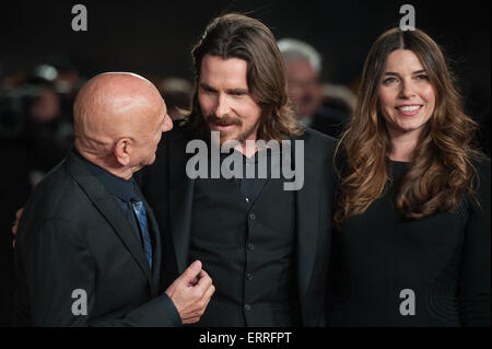 "Exodus: Götter und Könige 3D" UK Filmpremiere statt im Odeon Leicester Square - Ankünfte Featuring: Sir Ben Kingsley, Christian Bale, Sibi Blazic wo: London, Vereinigtes Königreich bei: Kredit-3. Dezember 2014: Daniel Deme/WENN.com Stockfoto