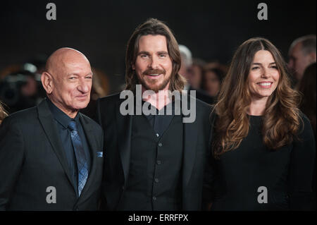 "Exodus: Götter und Könige 3D" UK Filmpremiere statt im Odeon Leicester Square - Ankünfte Featuring: Sir Ben Kingsley, Christian Bale, Sibi Blazic wo: London, Vereinigtes Königreich bei: Kredit-3. Dezember 2014: Daniel Deme/WENN.com Stockfoto