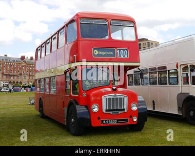 Oldtimer London Routemaster Bus JAH 5530 Stockfoto