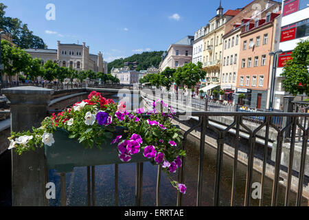 Karlsbad Tepla-Kanal Tschechische Republik Stockfoto