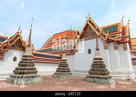 Bangkok, Thailand - 13. April 2015: Wat Pho auch bekannt als der Tempel des liegenden Buddha Stockfoto