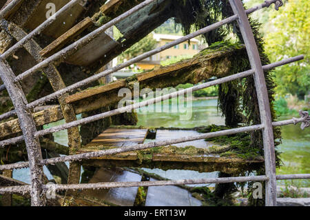 Fluss Sorgue in Fontaine de Vaucluse, Frankreich Stockfoto