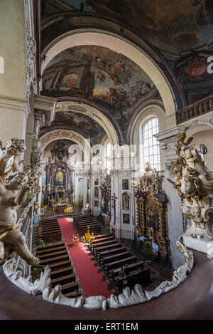 Innenraum der St. Clemens Kirche, Prag, Tschechische Republik Stockfoto