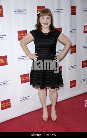 New York, NY, USA. 7. Juni 2015. Los Angeles, CA, USA. 7. Juni 2015. Aileen Quinn im Ankunftsbereich für den Schauspieler Fonds 19. Annual Tony Awards Viewing Party, Skirball Cultural Center, Los Angeles, CA 7. Juni 2015. Bildnachweis: Michael Germana/Everett Collection/Alamy Live-Nachrichten Stockfoto