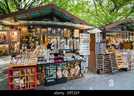 Garküche auf dem Platz der alten Stadt Staromestske während Sommer, Prag, Tschechische Republik, Europa Stockfoto