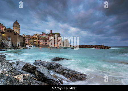 Vernazza auf der Cinqueterre in Ligurien Stockfoto