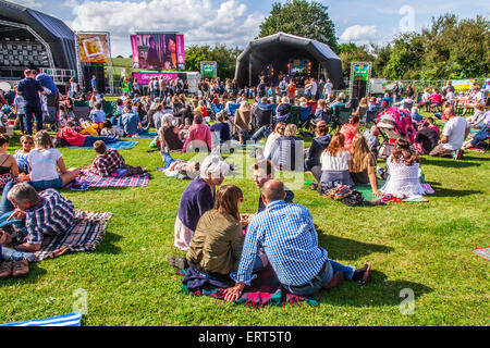Alresford Musikfestival 2015, New Alresford, Hampshire, England, Vereinigtes Königreich. Stockfoto