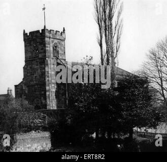 Kirche des Heiligen Petrus und Paulus, Stokesley, Hambleton Bezirk North Yorkshire, England, 19. April 1951. Stokesley Pfarrkirche Stockfoto