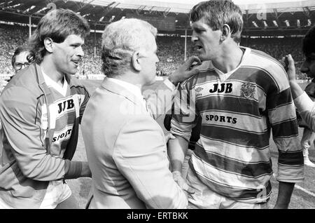 Wigan 28-24 Hull, Rugby League, Challenge-Cup-Finale, Wembley Stadium, London, Samstag, 4. Mai 1985. Stockfoto