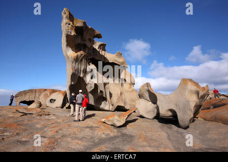 Remarkable Rocks in Flinders Chase Nationalpark, Kangaroo Island, South Australia. Stockfoto
