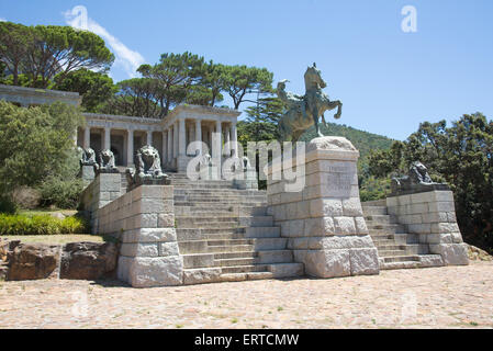 Rhodes Memorial auf des Teufels-Peak-Cape Town-Südafrika Stockfoto