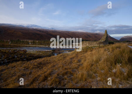 Dun Dornaigil, Broch Eisenzeit, Sutherland, die Highlands, Schottland Stockfoto