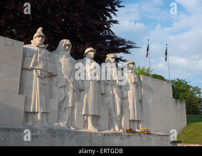 Verdun Denkmal für die gefallenen, Mahnmal zum Gedenken an die Schlacht um Verdun im ersten Weltkrieg Stockfoto