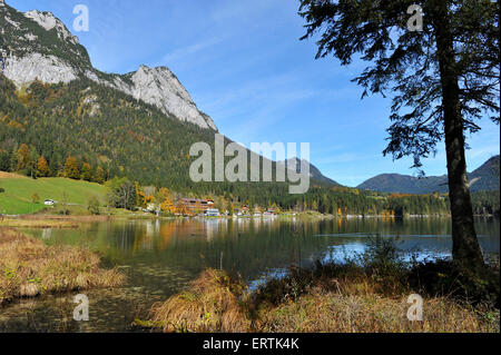 Hintersee Ramsau Berchtesgadener Land Oberbayern Deutschland Europa Stockfoto