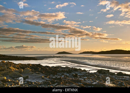 Blick über den rauen Firth in Richtung Balcary Insel von in der Nähe von Rockcliffe, Dumfries and Galloway, Schottland Stockfoto