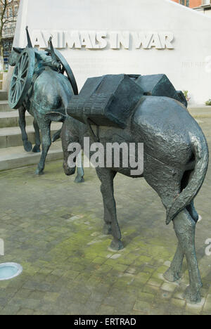 Tiere im War Memorial Park Lane, London Stockfoto