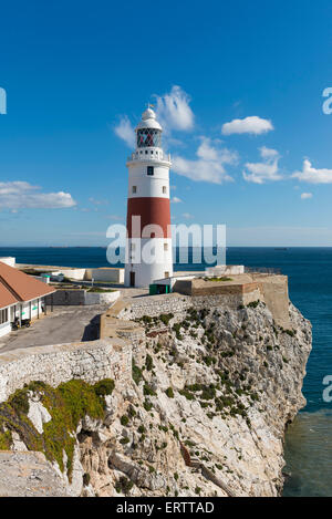 Europa Point Leuchtturm am südlichen die meisten Punkt von Gibraltar in Europa Stockfoto