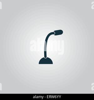 Computer-Mikrofon-Symbol Stock Vektor