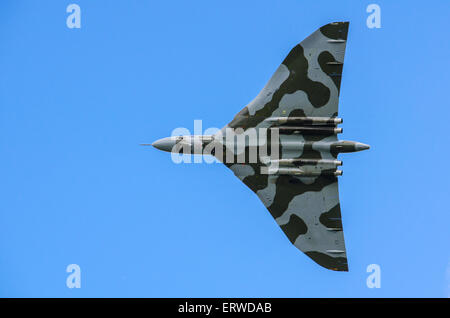 XH558 - RAF letzten flying Vulcan Deltaflügel Bomber. Stockfoto