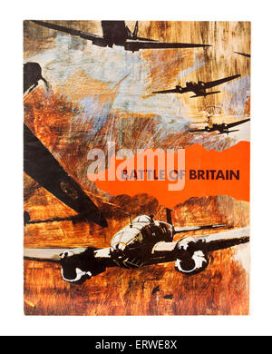 Vintage original Kino-Broschüre für "The Battle of Britain", ein 1969 britische Kriegsfilm unter der Regie von Guy Hamilton. Stockfoto