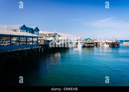 Die Fishermans Wharf in Monterey, Kalifornien. Stockfoto