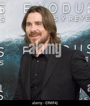 "Exodus: Götter und Könige Photocall in Hotel Villa Magna Madrid mit: Christian Bale wo: Madrid, Spanien bei: Kredit-4. Dezember 2014: Oscar Gonzalez/WENN.com Stockfoto