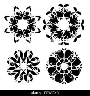 Abstrakte geometrische Ornamente Stock Vektor