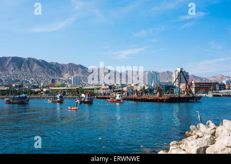 Hafen von Antofagasta in der Atacama-Region von Chile Stockfoto