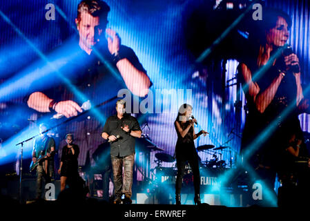 Rascal Flatts beim Carolina Country Music Festival in Myrtle Beach, South Carolina Stockfoto