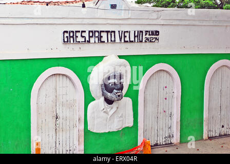 Schöne bunte Häuser in Olinda, Recife, Brasilien, am 1. September 2009. Stockfoto