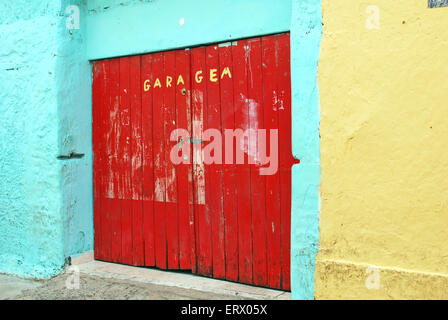 Schöne bunte Häuser in Olinda, Recife, Brasilien, am 1. September 2009. Stockfoto