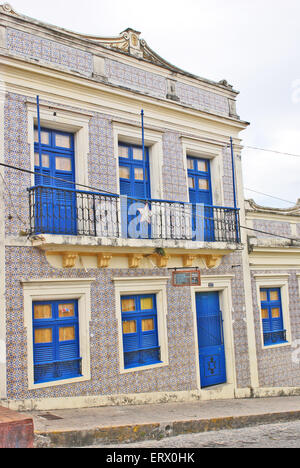 Schöne bunte Häuser in Olinda, Recife, Brasilien, am 1. September 2009. Stockfoto