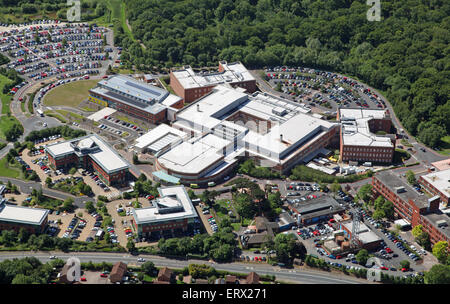 Luftaufnahme von Worcestershire Royal Hospital in Worcester, Großbritannien Stockfoto