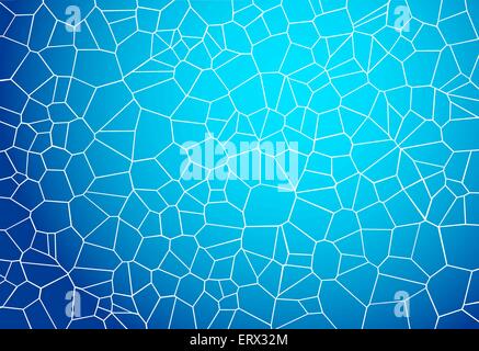 Blaue Mosaik Hintergrund suchen Wasser mögen Caustics an einem sonnigen Tag Stock Vektor