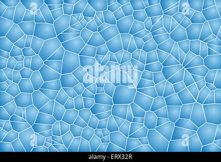 Blaue Kreise Mosaik Vektor Hintergrund Stock Vektor