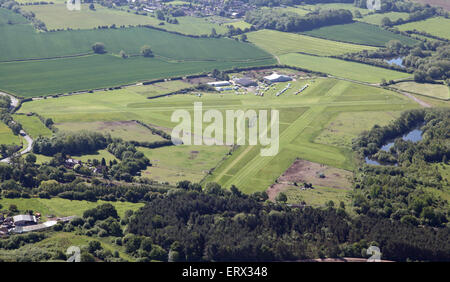 Luftaufnahme des Flugplatzes Derby UK Stockfoto